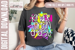 Kindergarten Energy Back to School Colorful Design| Png Product Image 1
