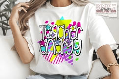 Teacher Energy Back to School Colorful Design| Png Product Image 2