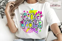 Teacher Energy Back to School Colorful Design| Png Product Image 2