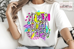 Kindergarten Energy Back to School Colorful Design| Png Product Image 3