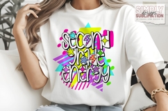 Second Grade Energy Back to School Colorful Design| Png Product Image 3
