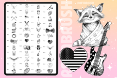 Procreate United States of America -4 of July brushes Product Image 6