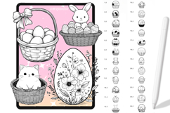 Procreate Easter Rabbit Holiday Celebration Egg brushes Product Image 4