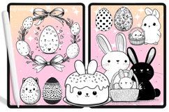 Procreate Easter Rabbit Holiday Celebration Egg brushes Product Image 5