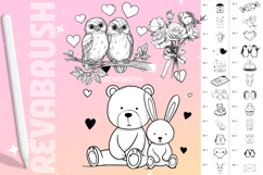 Procreate Love Valentines Day stamp brushes Product Image 9