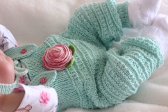 Baby Romper Knitting Pattern Product Image 1