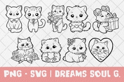 Cat Valentine V1 PNG SVG Product Image 1