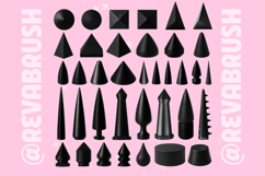 Procreate Spike Metallic Fashion Brushes, Photoshop Product Image 4