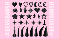 Procreate Spike Metallic Fashion Brushes, Photoshop Product Image 6