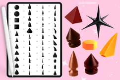 Procreate Spike Metallic Fashion Brushes, Photoshop Product Image 3