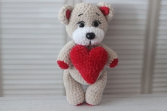 Crochet Pattern for Bear with Heart Product Image 3