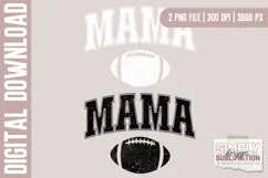 Football Mama Distressed Football Design Duo |Sublimation Product Image 4