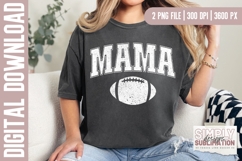 Football Mama Distressed Football Design Duo |Sublimation Product Image 2
