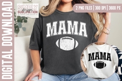 Football Mama Distressed Football Design Duo |Sublimation Product Image 1