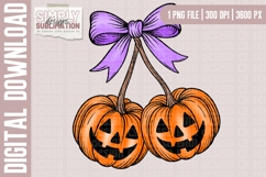 Cherry Pumpkins Sublimation PNG | DTF Design Product Image 2