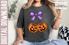 Cherry Pumpkins Sublimation PNG | DTF Design Product Image 3