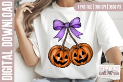 Cherry Pumpkins Sublimation PNG | DTF Design Product Image 1