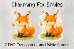 Charming Fox Smiles PNG Product Image 1