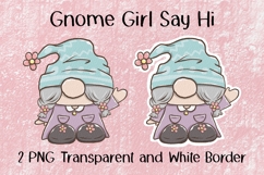 Gnome Girl Say Hi PNG Product Image 1