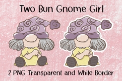 Two Bun Gnome Girl PNG Product Image 1