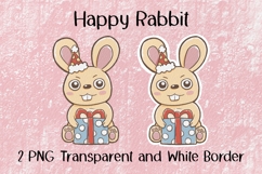 Happy Rabbit PNG Product Image 1