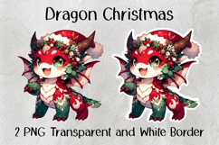 Dragon Christmas PNG Product Image 1