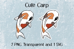 Cute Carp PNG SVG Product Image 1