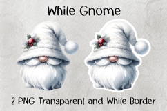 White Gnome PNG Product Image 1