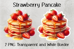 Strawberry Pancake PNG Product Image 1