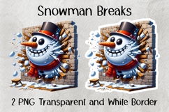 Snowman Breaks PNG Product Image 1