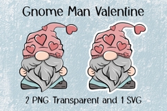 Gnome Man Valentine PNG SVG Product Image 1
