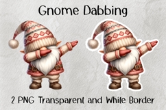Gnome Dabbing PNG Product Image 1