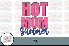 Hot Mom Summer, Distressed, Pink Blue Product Image 1
