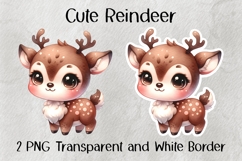 Cute Reindeer PNG Product Image 1