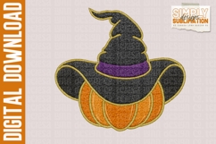Realistic Embroidered Pumpkin Witch Patch, Halloween, Png Product Image 4