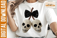 Realistic Crocheted Skull Cherries, Halloween Sublimation Product Image 2