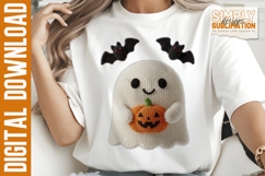 Realistic Knitted Ghost, Halloween Sublimation Design | Png Product Image 3