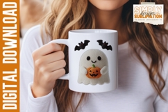 Realistic Knitted Ghost, Halloween Sublimation Design | Png Product Image 4