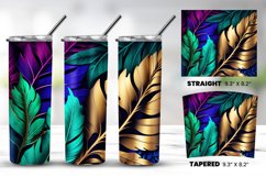 Colorful Leaves Tumbler Wrap Bundle PNG Product Image 6