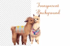 Llama Clipart, Cute Llamas, Alpaca Clipart, Cacti PNG Product Image 5