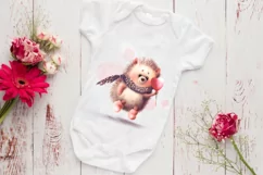 Cute watercolor Hedgehog PNG Clipart Product Image 5