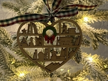 Heart Bookcase Ornament- Laser Cut File Product Image 2