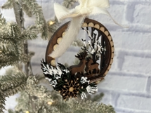 Winter Scene Ornament- Laser Cut File Product Image 2