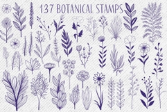 130 Botanical Stamps For Procreate Product Image 9