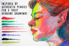 50 Retro Pencil Procreate Brushes Product Image 4