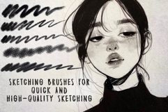 50 Retro Pencil Procreate Brushes Product Image 6