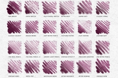 50 Retro Pencil Procreate Brushes Product Image 7