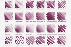 50 Retro Pencil Procreate Brushes Product Image 8