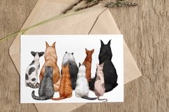 Cats 8 Breeds lipart Set, Cats Back View Product Image 2