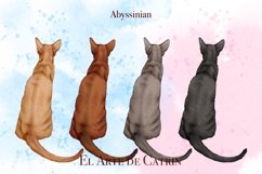 Cats 8 Breeds lipart Set, Cats Back View Product Image 4